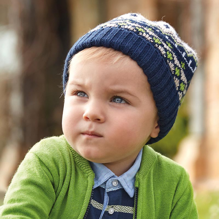 detail Hat and Scarf Set baby boy