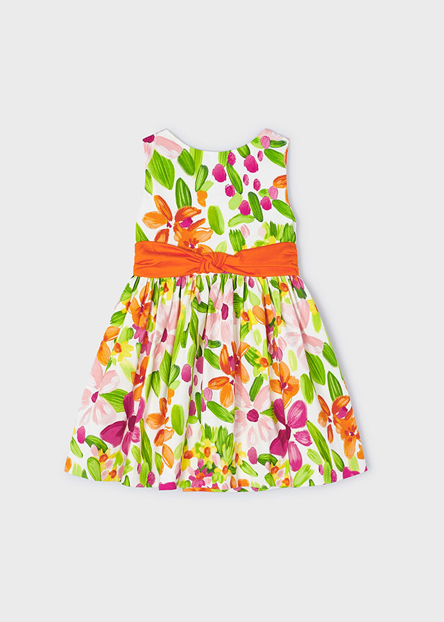 detail Dívčí šaty s květinovým vzorem MAYORAL