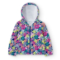 náhled Dívčí bunda s květinovým potiskem a odnímatelnou kapucí BOBOLI