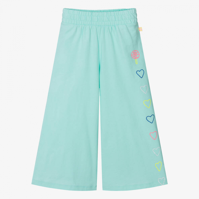 detail Dívčí kalhoty v trendovém designu se širokými nohavicemi BILLIEBLUSH