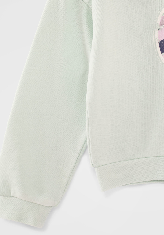 деталь Dívčí mikina s obrázkem, potiskem a výšivkou IKKS