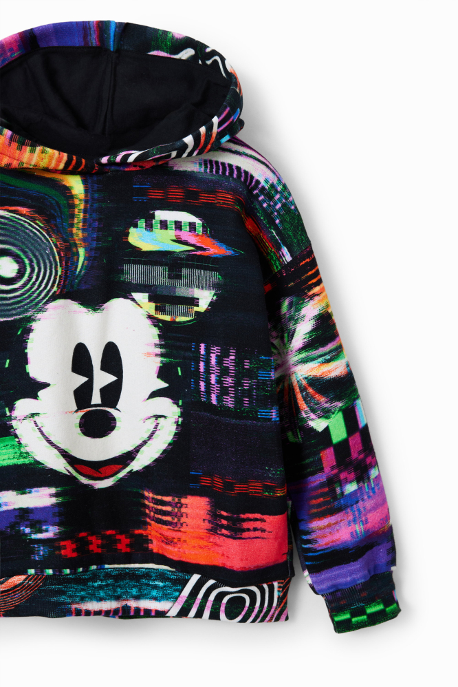 деталь Chlapecká mikina s potiskem s efektem Disney's Mickey Mouse DESIGUAL