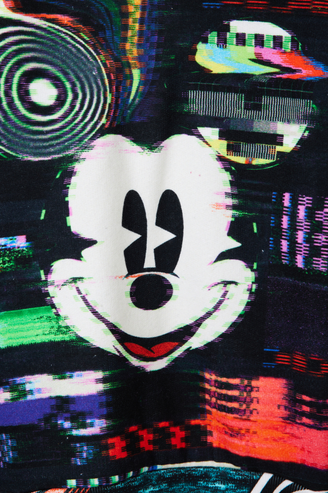 деталь Chlapecká mikina s potiskem s efektem Disney's Mickey Mouse DESIGUAL