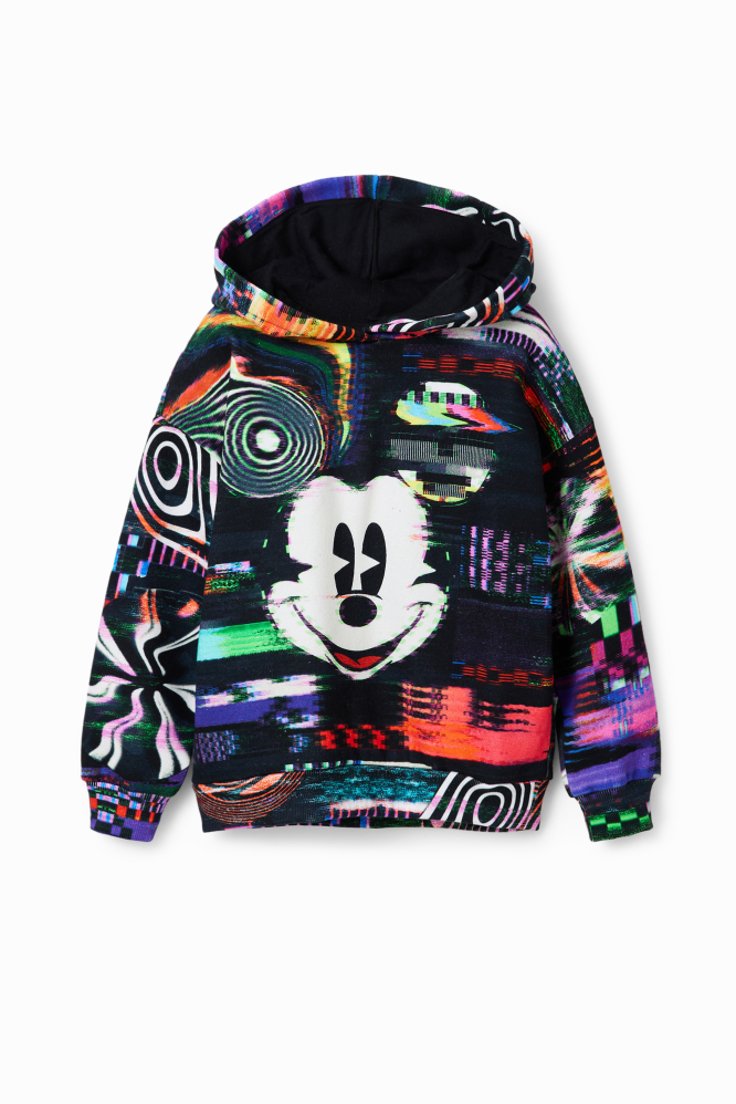 деталь Chlapecká mikina s potiskem s efektem Disney's Mickey Mouse DESIGUAL