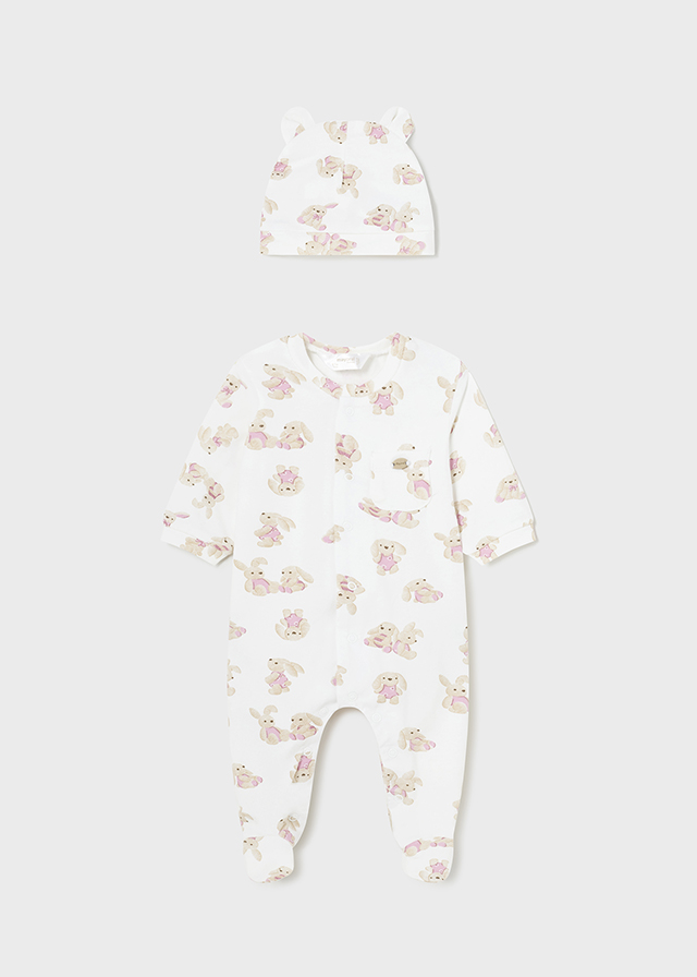 detail Novorozenecké pyžamo s čepicí MAYORAL