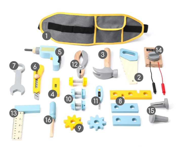 деталь Dřevěná sada nářadí pro děti UMU
