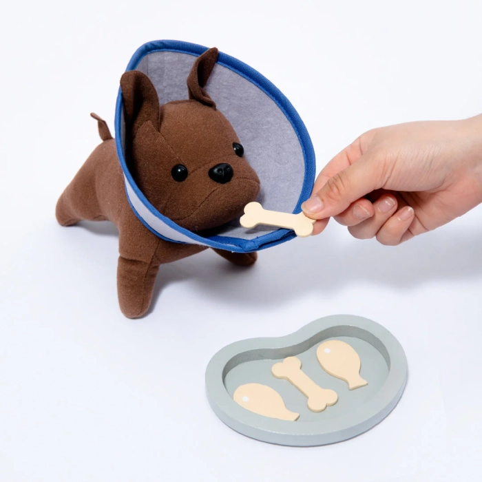 деталь Dřevěná veterinálrní sada pro děti modrá UMU