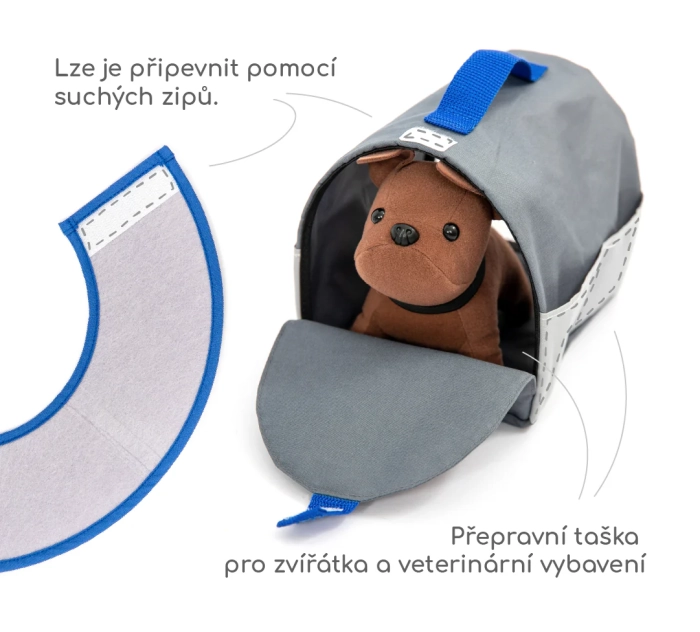 деталь Dřevěná veterinálrní sada pro děti modrá UMU