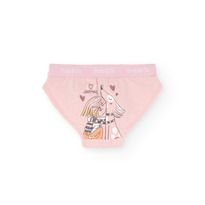 деталь Dívčí kalhotky, sada 3 kusů s potiskem a v jemných barvách BOBOLI