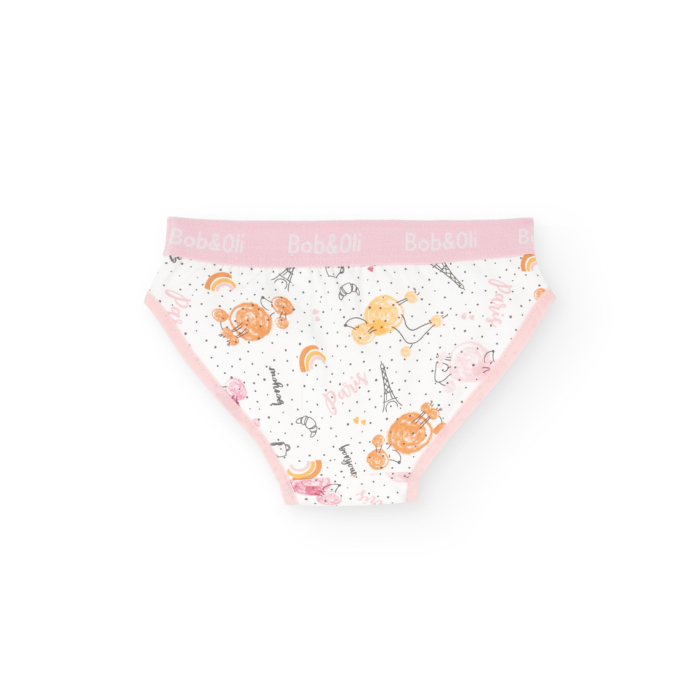 деталь Dívčí kalhotky, sada 3 kusů s potiskem a v jemných barvách BOBOLI