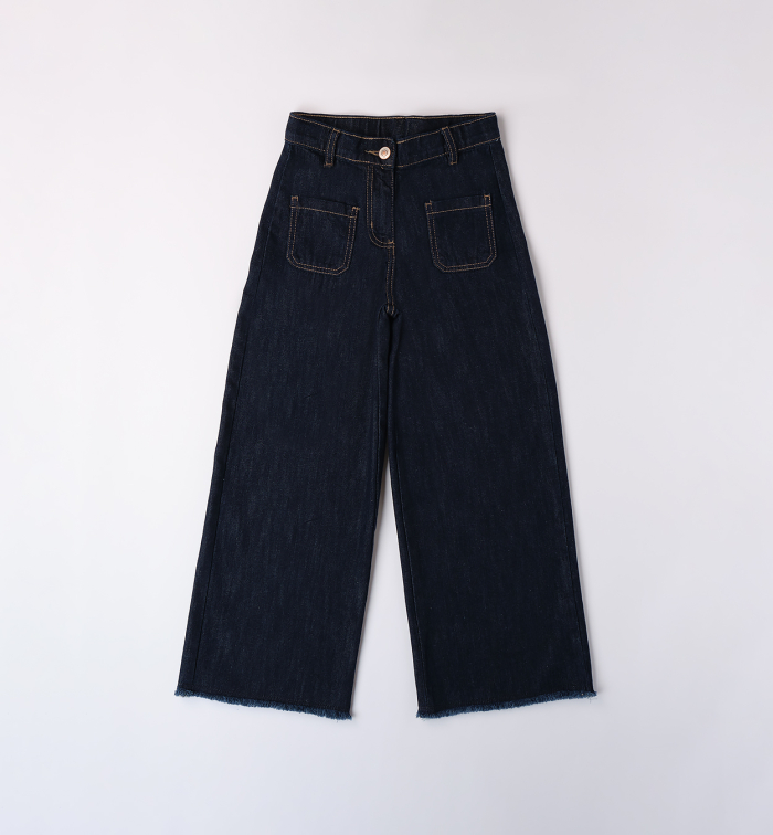 деталь Dívčí džíny wide leg SARABANDA