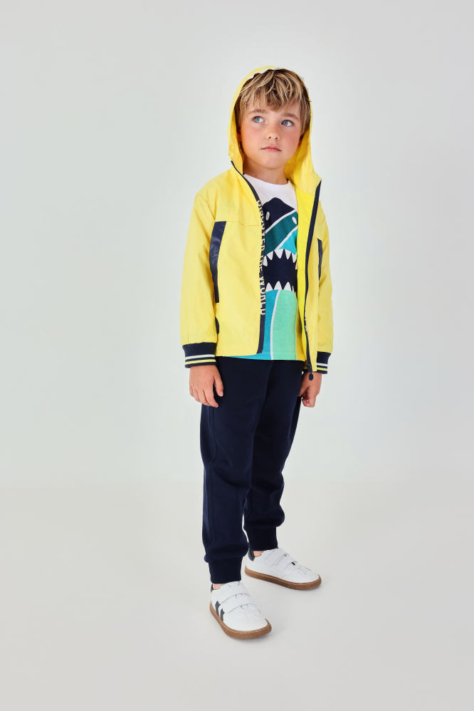 деталь Chlapecká nepromokavá parka s kapucí BOBOLI