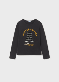 Long sleeve sequinned T-shirt for girls