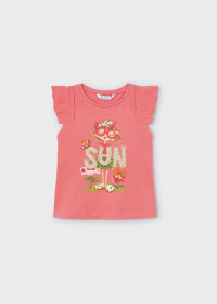 Dívčí tričko s potiskem MAYORAL