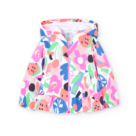 Dívčí květinová bunda Boboli s volánky BOBOLI