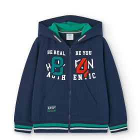 Chlapecká mikina s kapucí a zipem BOBOLI