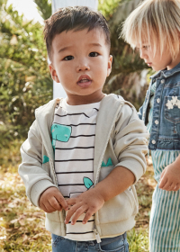 Dětská chlapecká mikina s kapuci na zip MAYORAL