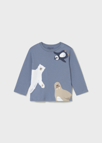 Chlapecké tričko s medvídkem a basketbalovým míčem MAYORAL