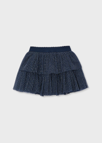 Dívčí třpytivá tylová sukně s volány MAYORAL