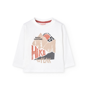 Chlapecké tričko s horami a dlouhým rukávem BOBOLI
