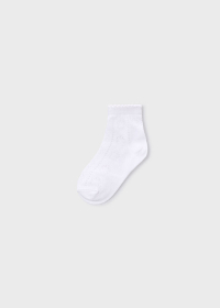 Dívčí krátké ponožky, bílé MAYORAL