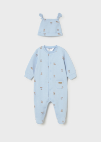 Dětský chlapecký overal s potiskem a čepičkou MAYORAL