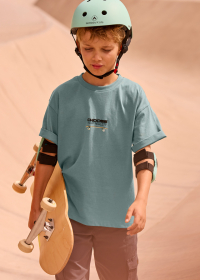 Chlapecké zelené tričko s textovým motivem MAYORAL