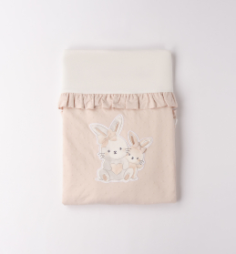 Dívčí dětská deka s králíčky béžová IDO