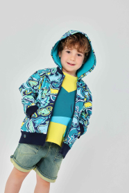 Chlapecká bunda s kapucí Ocean BOBOLI