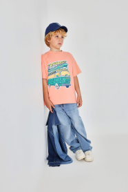 Chlapecké džínové kalhoty s efektem opotřebení BOBOLI