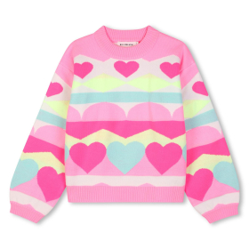 Dívčí svetr se srdíčky BILLIEBLUSH