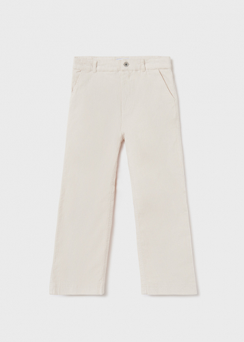 Long straight fit corduroy pants for girls