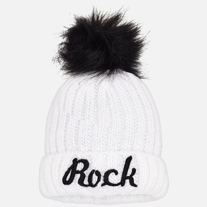 деталь Ribbed beanie for girl