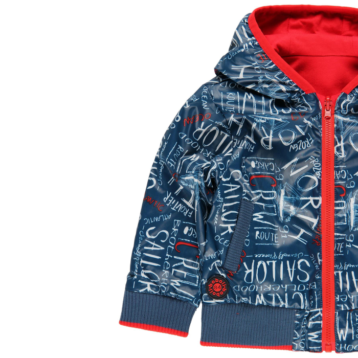 деталь Dětská chlapecká bunda oboustranná BOBOLI