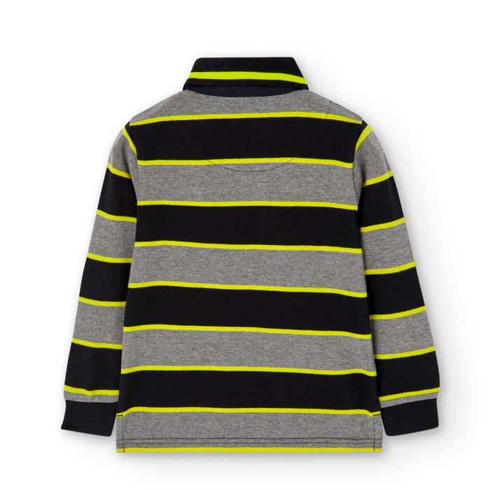 деталь Pruhované polo s dlouhým rukávem BOBOLI