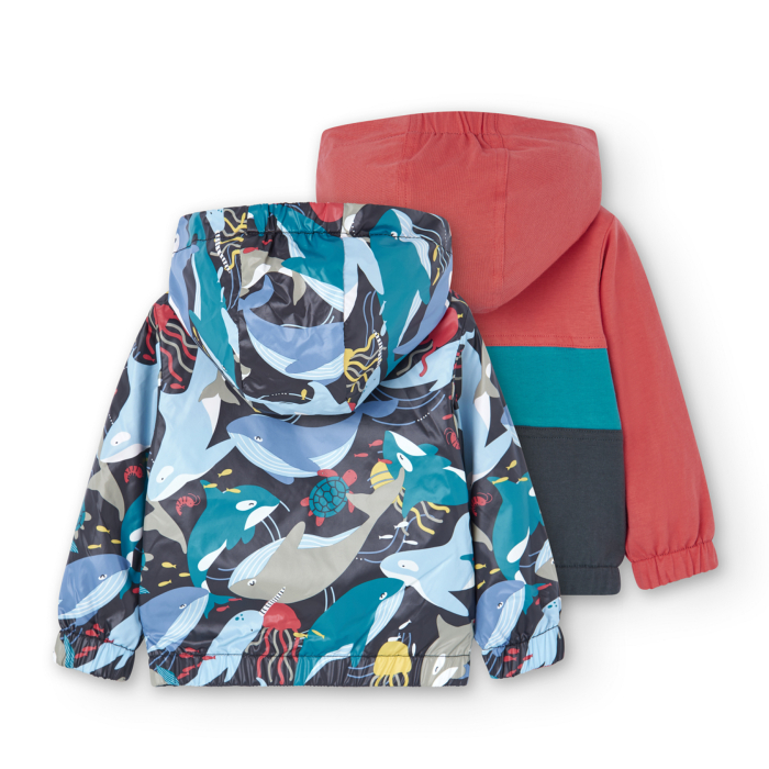 деталь Chlapecká oboustranná bunda s motivem oceánu BOBOLI