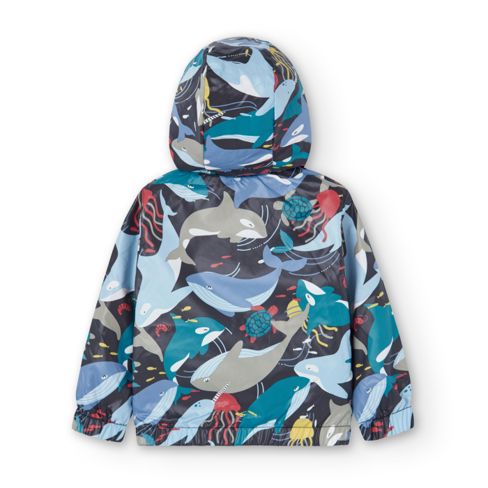 деталь Chlapecká oboustranná bunda s motivem oceánu BOBOLI