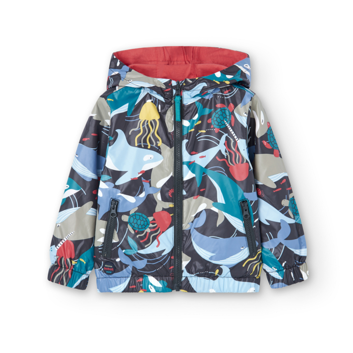 деталь Chlapecká oboustranná bunda s motivem oceánu BOBOLI