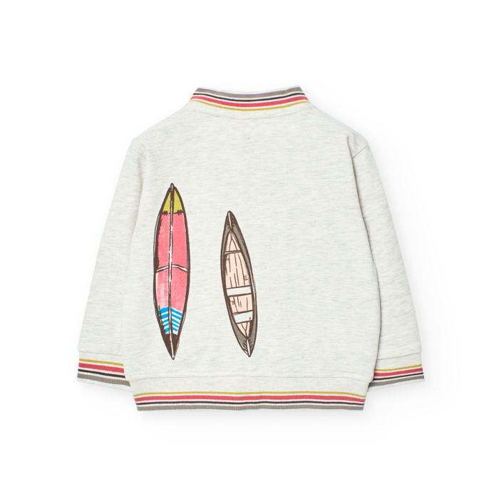 деталь Chlapecká mikina s kresbami surfů BOBOLI