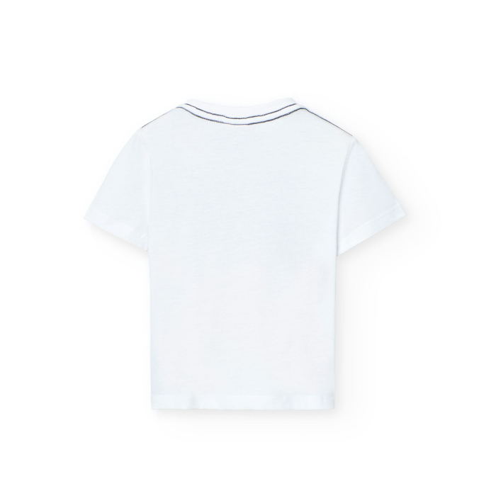 деталь Chlapečkové pletené triko s potiskem obrázků závodních aut BOBOLI