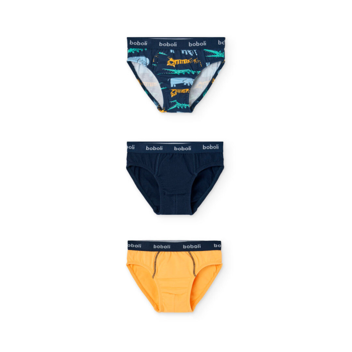 деталь Sada chlapeckých boxerek ve žluté, modré a dalších barvách BOBOLI