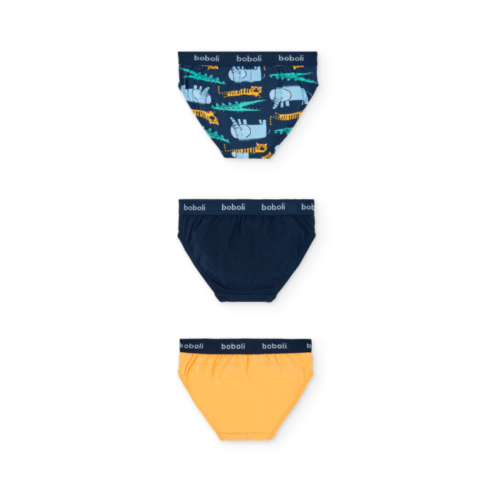 деталь Sada chlapeckých boxerek ve žluté, modré a dalších barvách BOBOLI