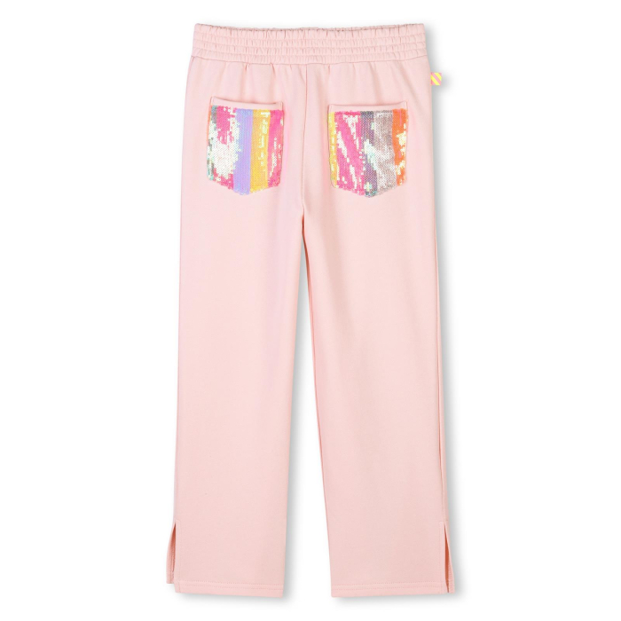 деталь Dívčí joggingové kalhoty, 2 přední kapsy s flitry, elastický pas BILLIEBLUSH