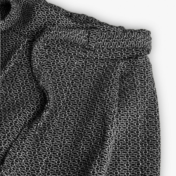 деталь Černobílá dívčí sukně s páskem – pohodlí a styl každý den BOBOLI