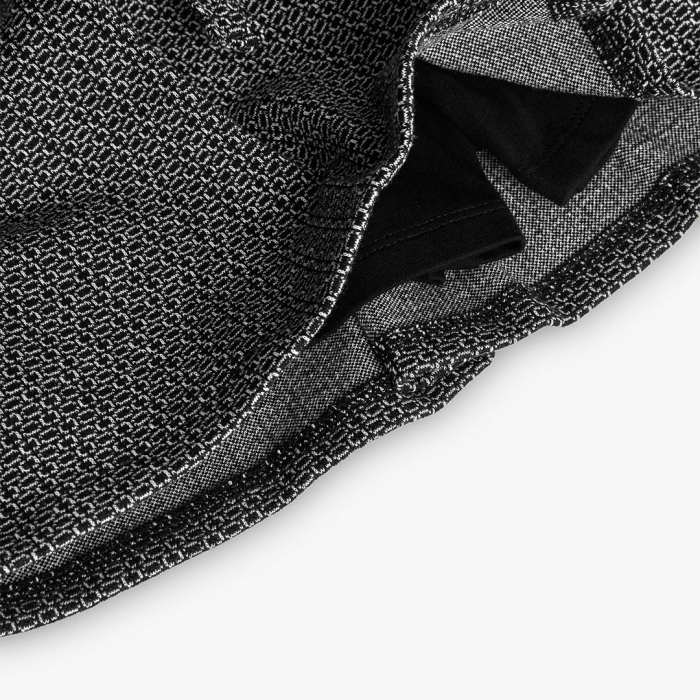 деталь Černobílá dívčí sukně s páskem – pohodlí a styl každý den BOBOLI