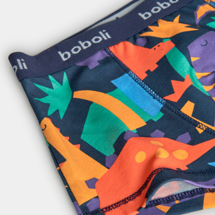 деталь Chlapecké bavlněné boxerky – sada 3 kusů s dinosaury BOBOLI
