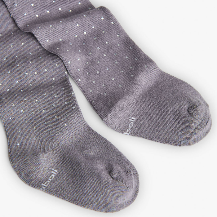 деталь Šedé dívčí punčocháče s třpytkami BOBOLI