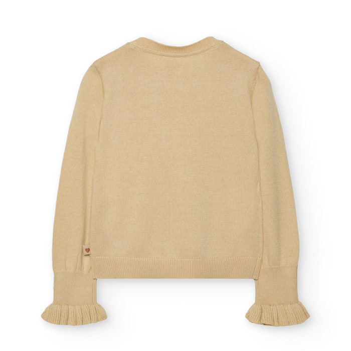 деталь Dívčí pletený svetr s korálky BOBOLI