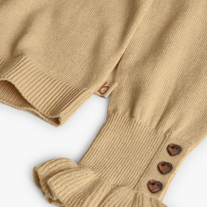 деталь Dívčí pletený svetr s korálky BOBOLI