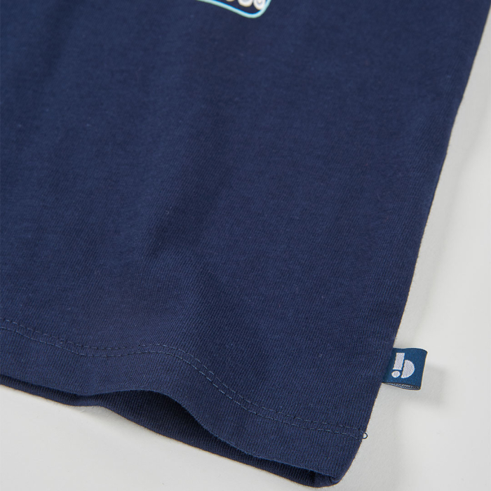 деталь Dívčí tričko s motivem slona a výšivkou BOBOLI